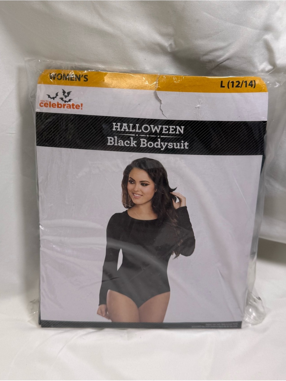 Celebrate! Women’s Halloween Black Long-Sleeve Bodysuit